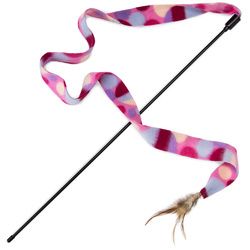 Interactive Teaser Wand Cat Toy with Feather