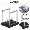 Newtons Cradle Steel Balance Ball Physics Science Pendulum Early Development Educational Desktop Toy Gift Office DecorationNewtons Cradle Pendulum Bal