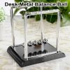 Newtons Cradle Steel Balance Ball Physics Science Pendulum Early Development Educational Desktop Toy Gift Office DecorationNewtons Cradle Pendulum Bal