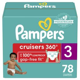 Pampers Cruisers 360 Fit Diapers Size 3, 78 Count