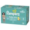 Pampers Baby-Dry Extra Protection Diapers Enormous Packs Size 5, 132 Count