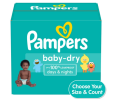 Pampers Baby-Dry Diapers Size Newborn, 104 Count