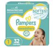 Pampers Swaddlers Diapers Size 1, 32 Count