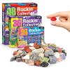 Rock For Kids 36 Pcs Rocks With Learning Guide, Gemstones Crystals Kit Mineral Education Set Geology Science Toys Educational Gifts For Boys Girls Age