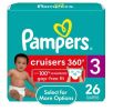 Pampers Cruisers 360 Fit Diapers Size 3, 26 Count