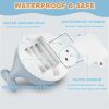 Baby Light Up Bath Toys Whale Automatic Sprinkler Bathtub Toys Pool Bathroom Shower Bath Toys for Toddlers Infant Kids Boy Gift