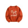 Baby Cartoon And Letters Print Pattern Loose Hoodie